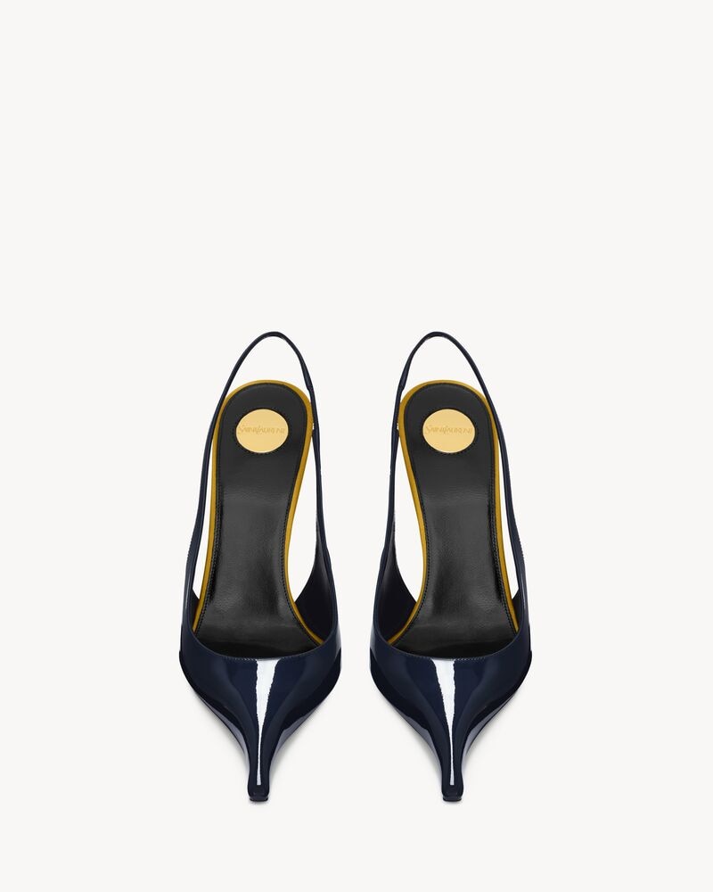 AMALIA slingback pumps in patent leather
