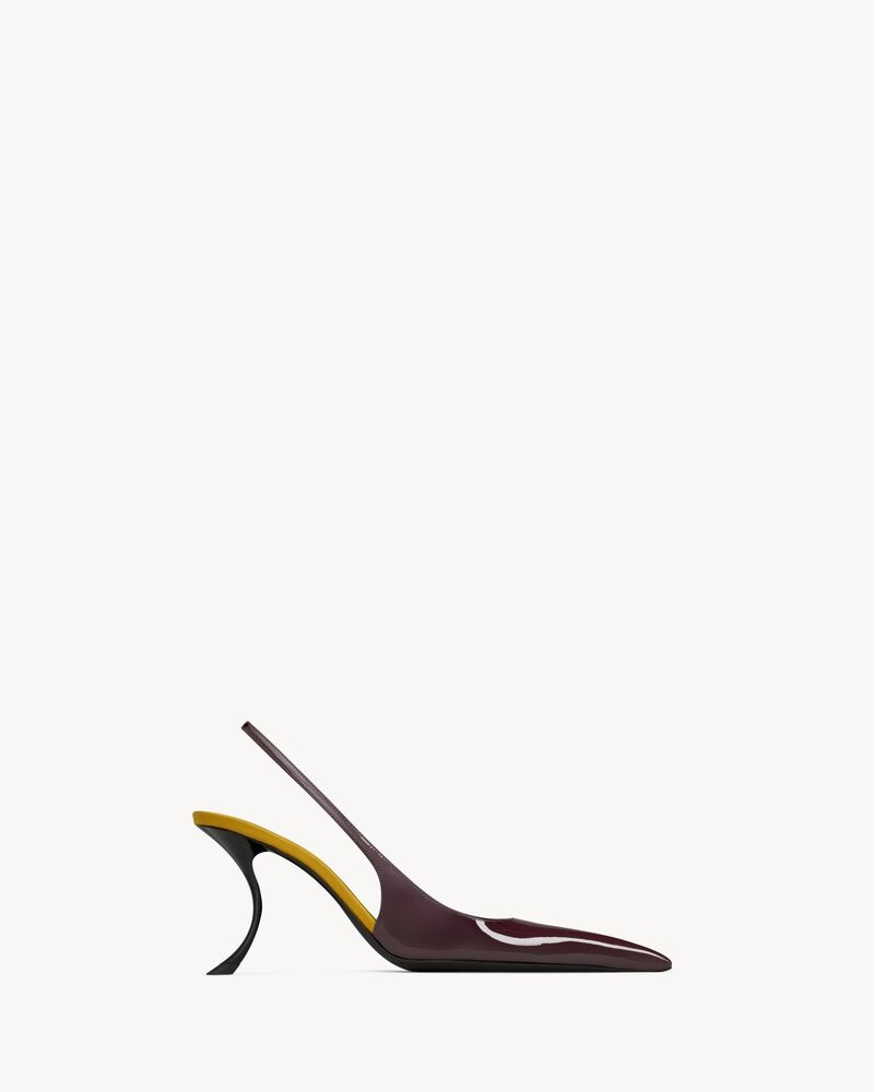 APOLLINE slingback pumps in patent leather