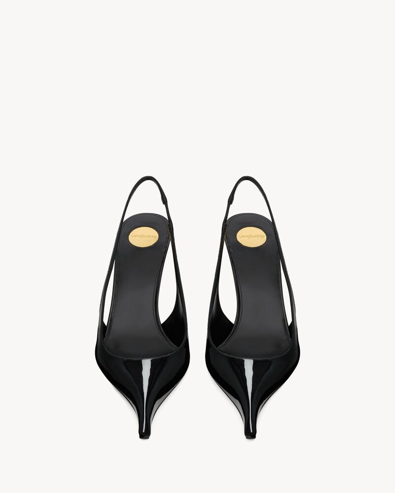 APOLLINE slingback pumps in patent leather