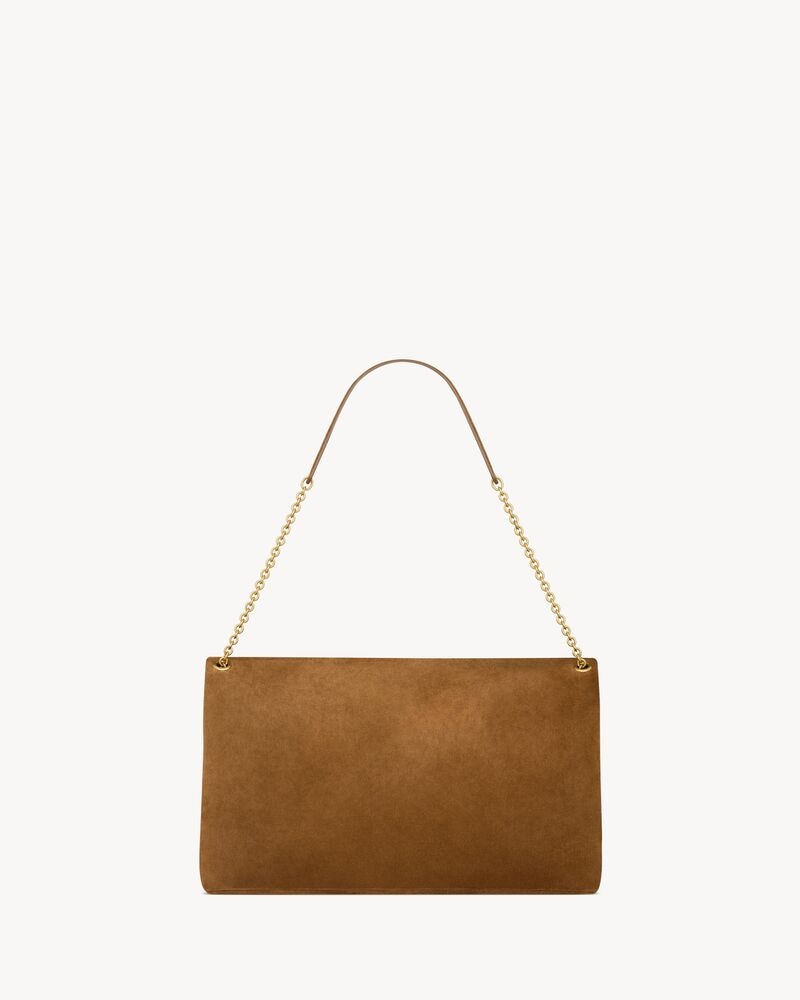 CASSANDRE XXL pouch on chain in suede