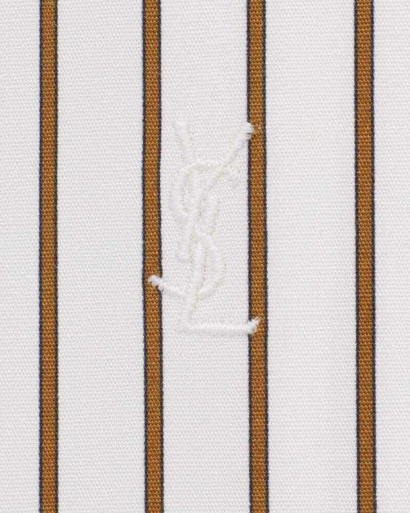 CASSANDRE shirt in striped cotton poplin